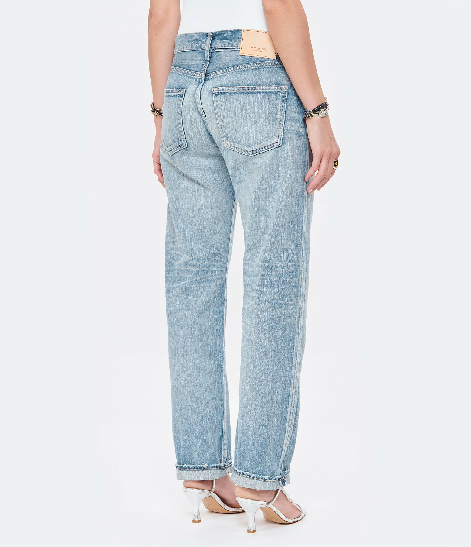 MOUSSY VINTAGE Jean Fanuel Light Oz Straight Denim Bleu – Image 7