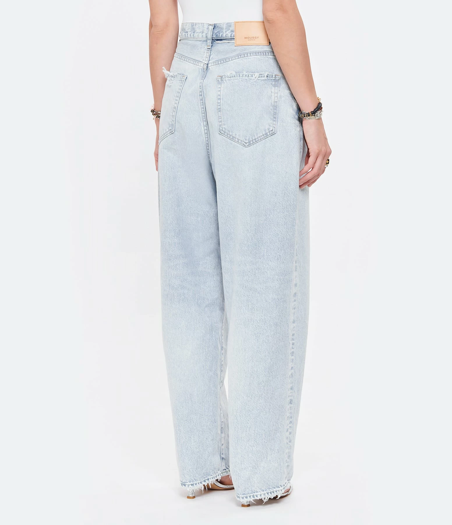 MOUSSY VINTAGE Jean Blue Villas Wide Denim Bleu Clair 9 MOUSSY VINTAGE Jean Blue Villas Wide Denim Bleu Clair – Image 7