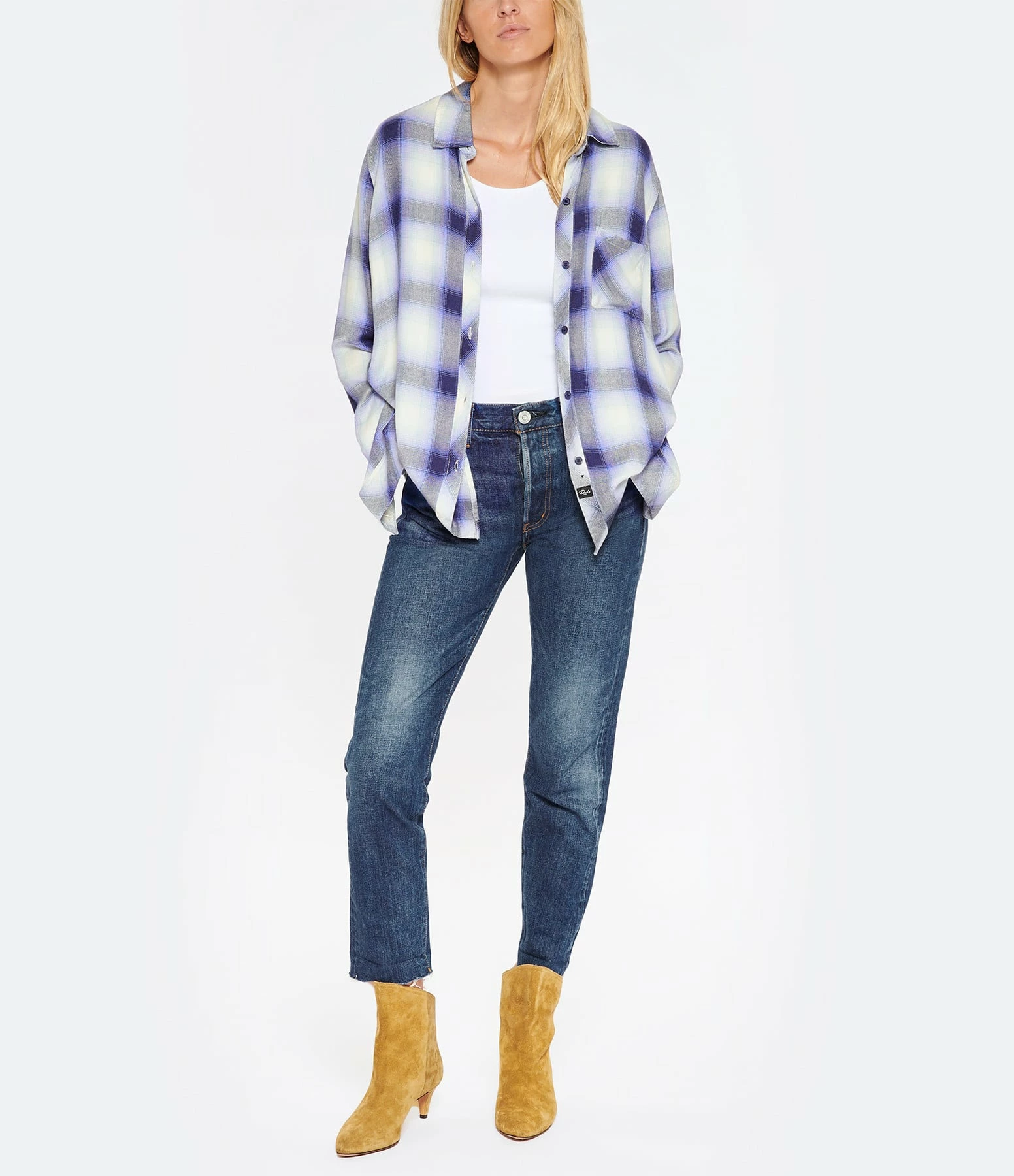 MOUSSY VINTAGE Jean Wilbur Tapered Denim Bleu – Image 3