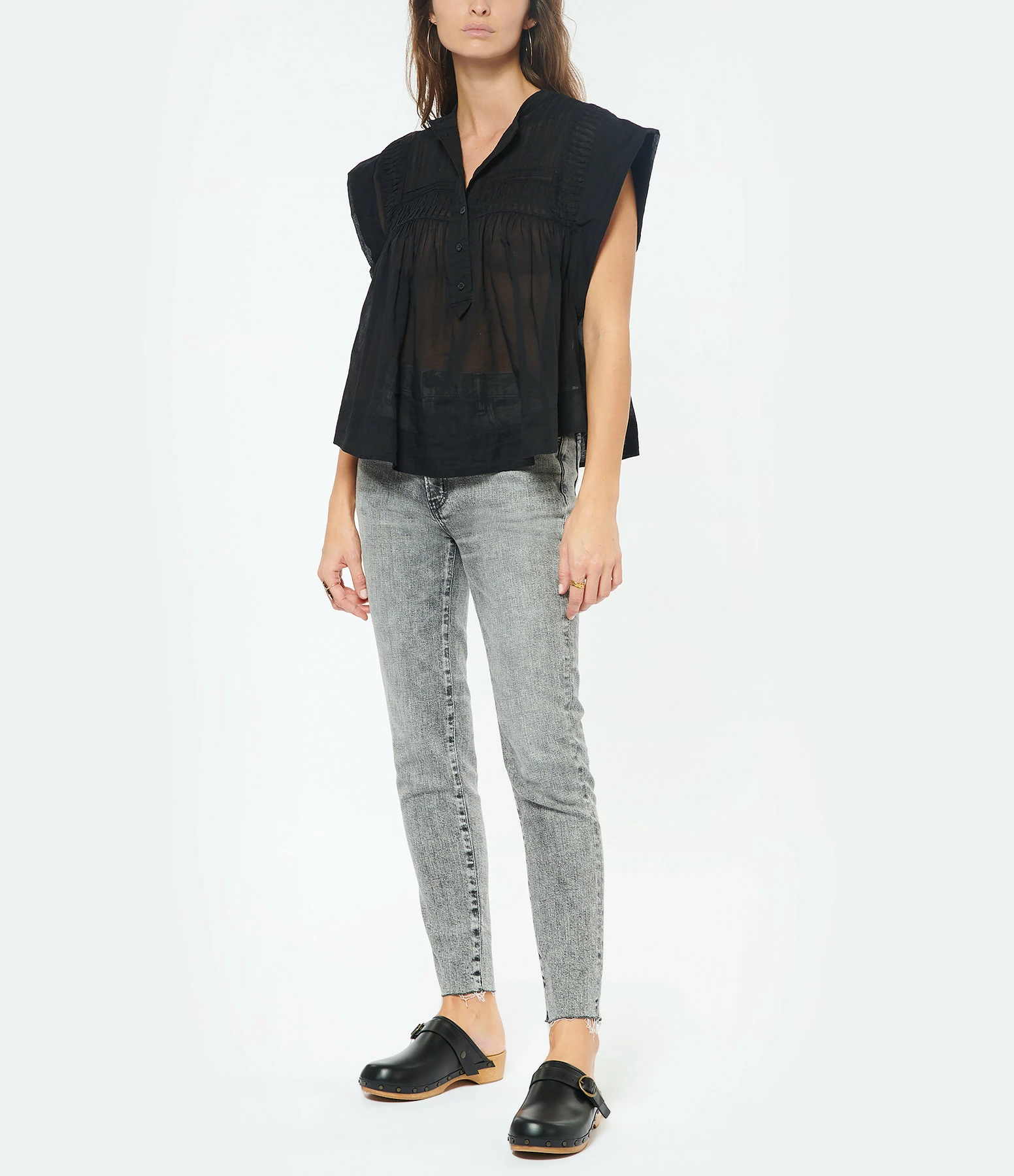 MOUSSY VINTAGE Jean Bradshaw Skinny Denim Noir Délavé – Image 7