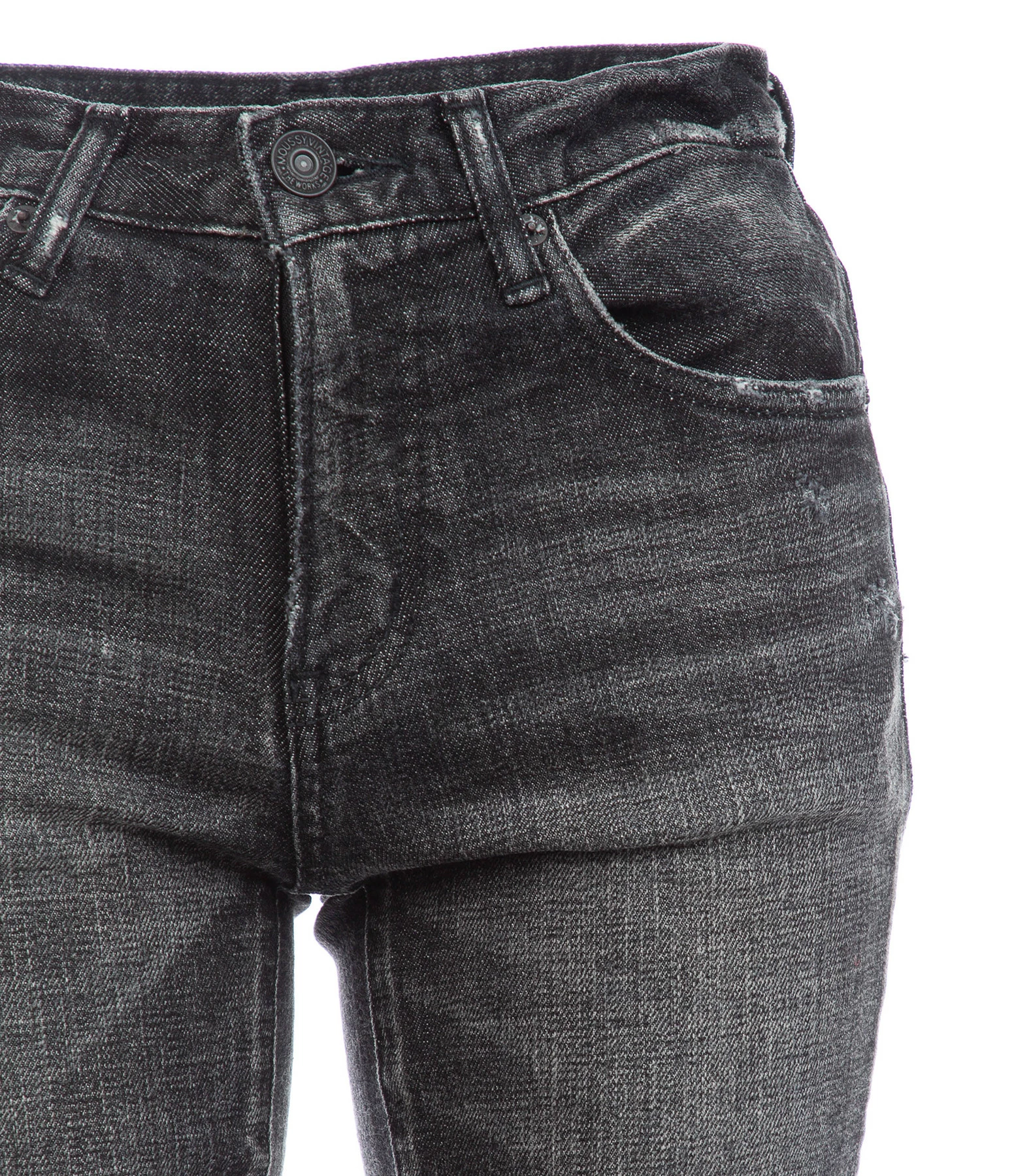 MOUSSY VINTAGE Jean Checotah Skinny Denim Noir – Image 2
