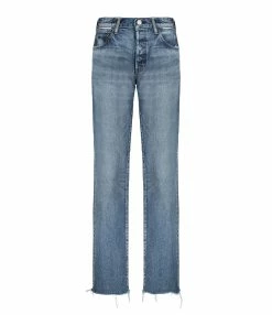 MOUSSY VINTAGE Jean Sawdust Straight Denim Bleu