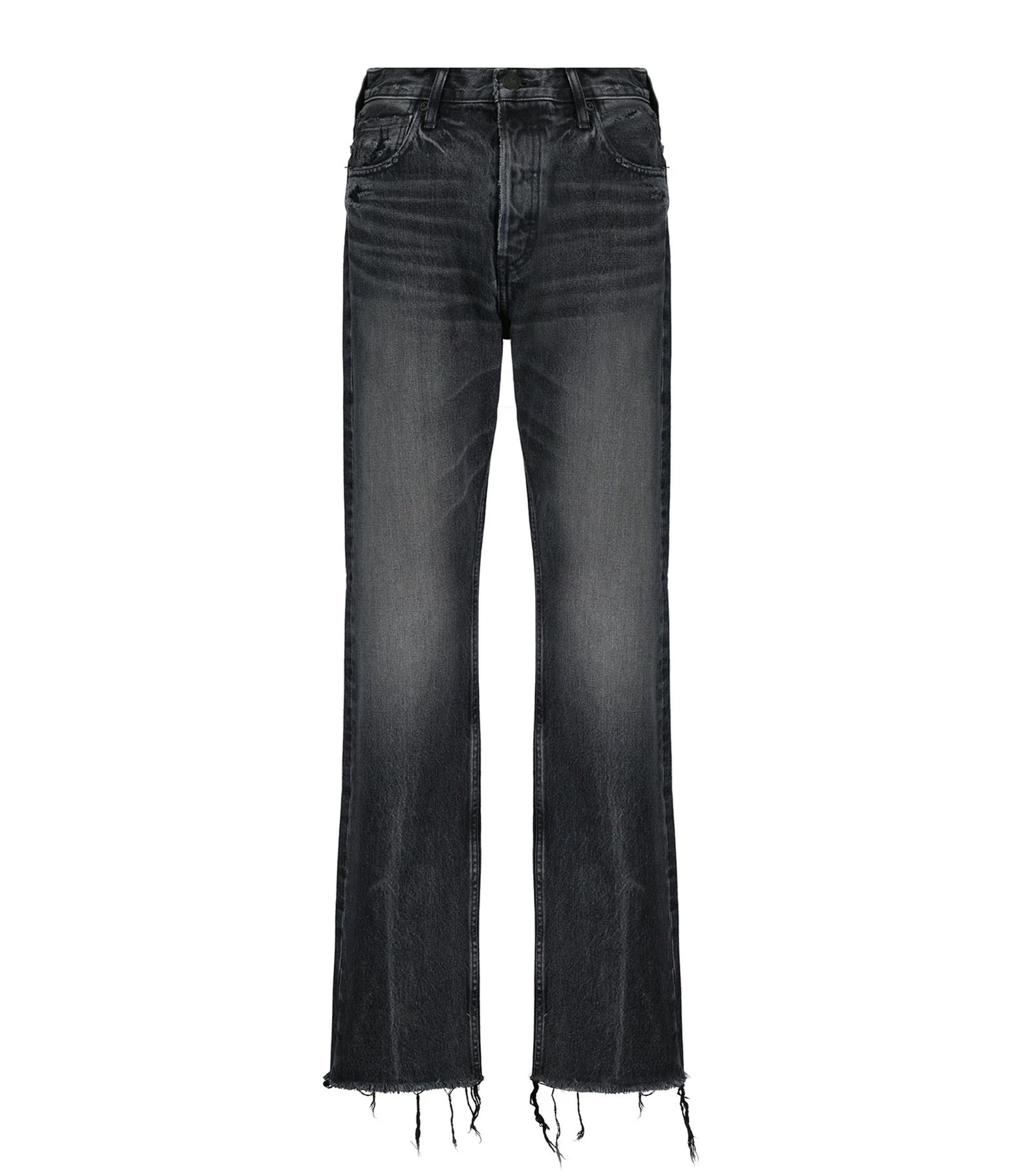 MOUSSY VINTAGE Jean Ashleys Wide Straight Denim Noir