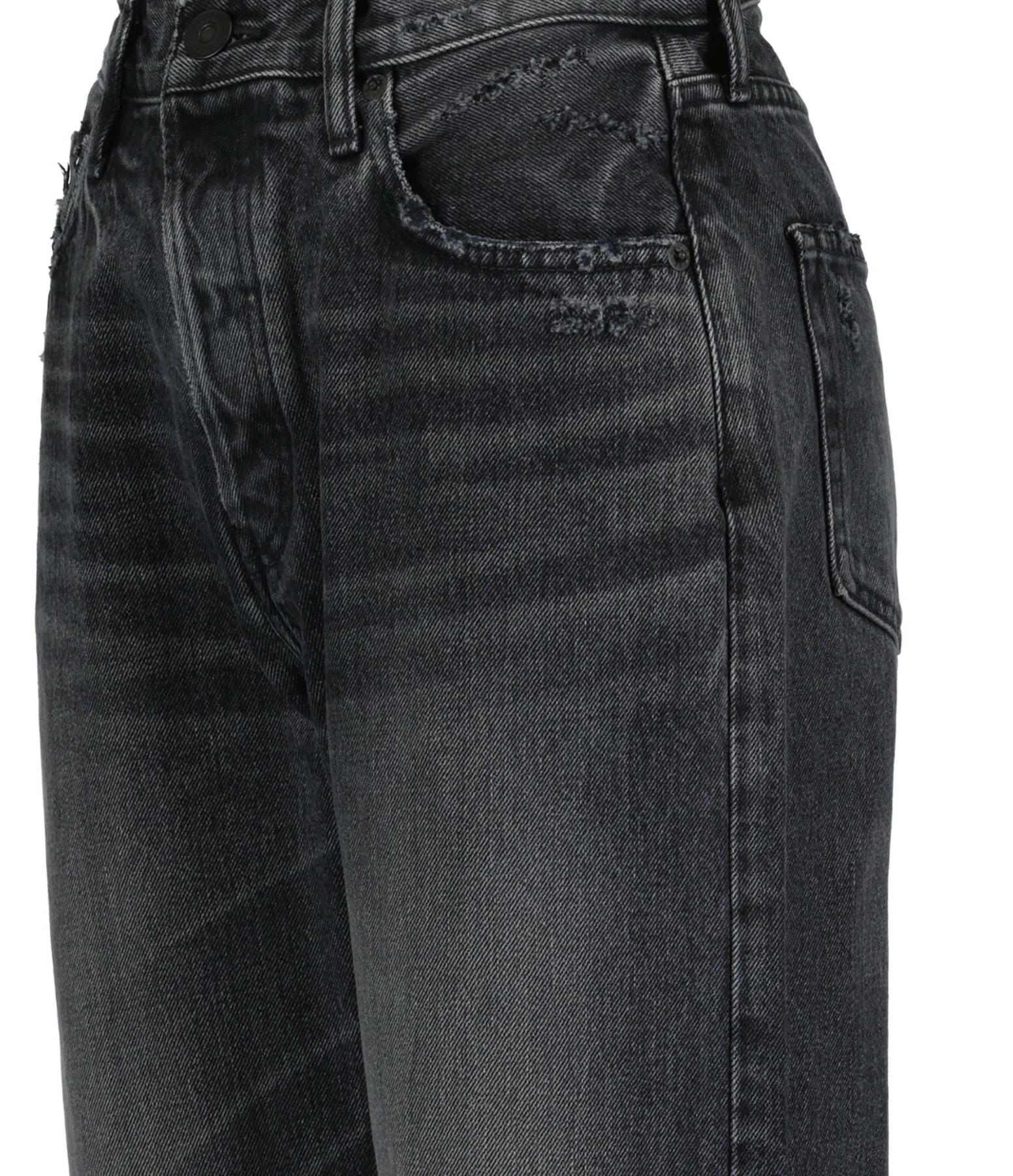 MOUSSY VINTAGE Jean Ashleys Wide Straight Denim Noir – Image 2
