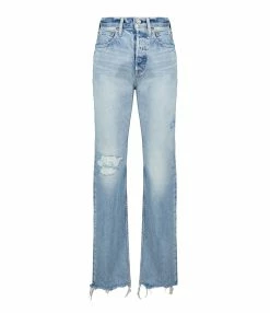 MOUSSY VINTAGE Jean MV Brighton Wide Straight Denim Bleu Clair