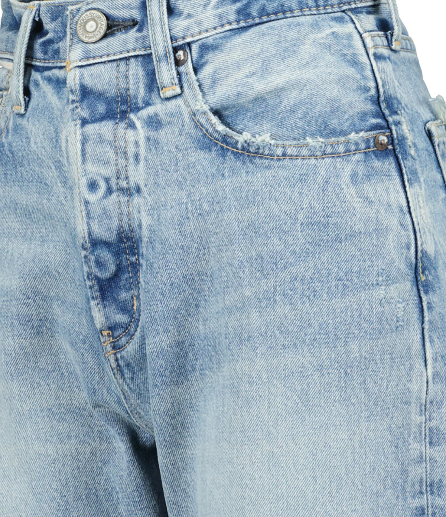 MOUSSY VINTAGE Jean MV Brighton Wide Straight Denim Bleu Clair – Image 2