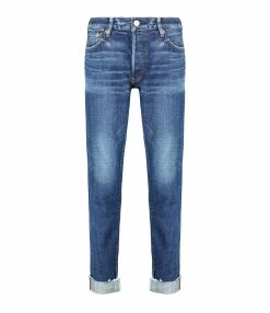 MOUSSY VINTAGE Jean Mv Angla Tapered Mid Denim Bleu Foncé