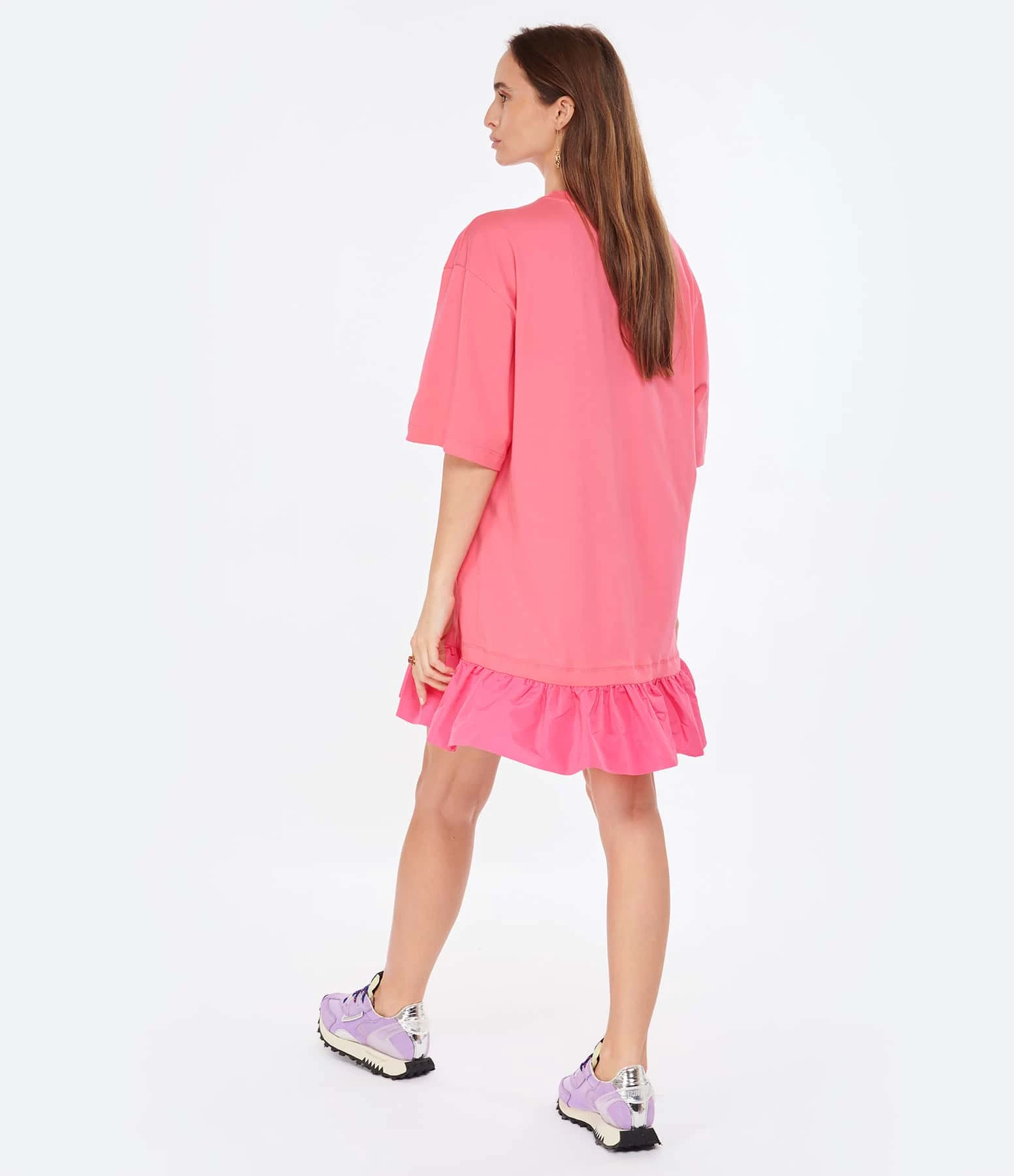 MSGM Robe Coton Fuschia – Image 4