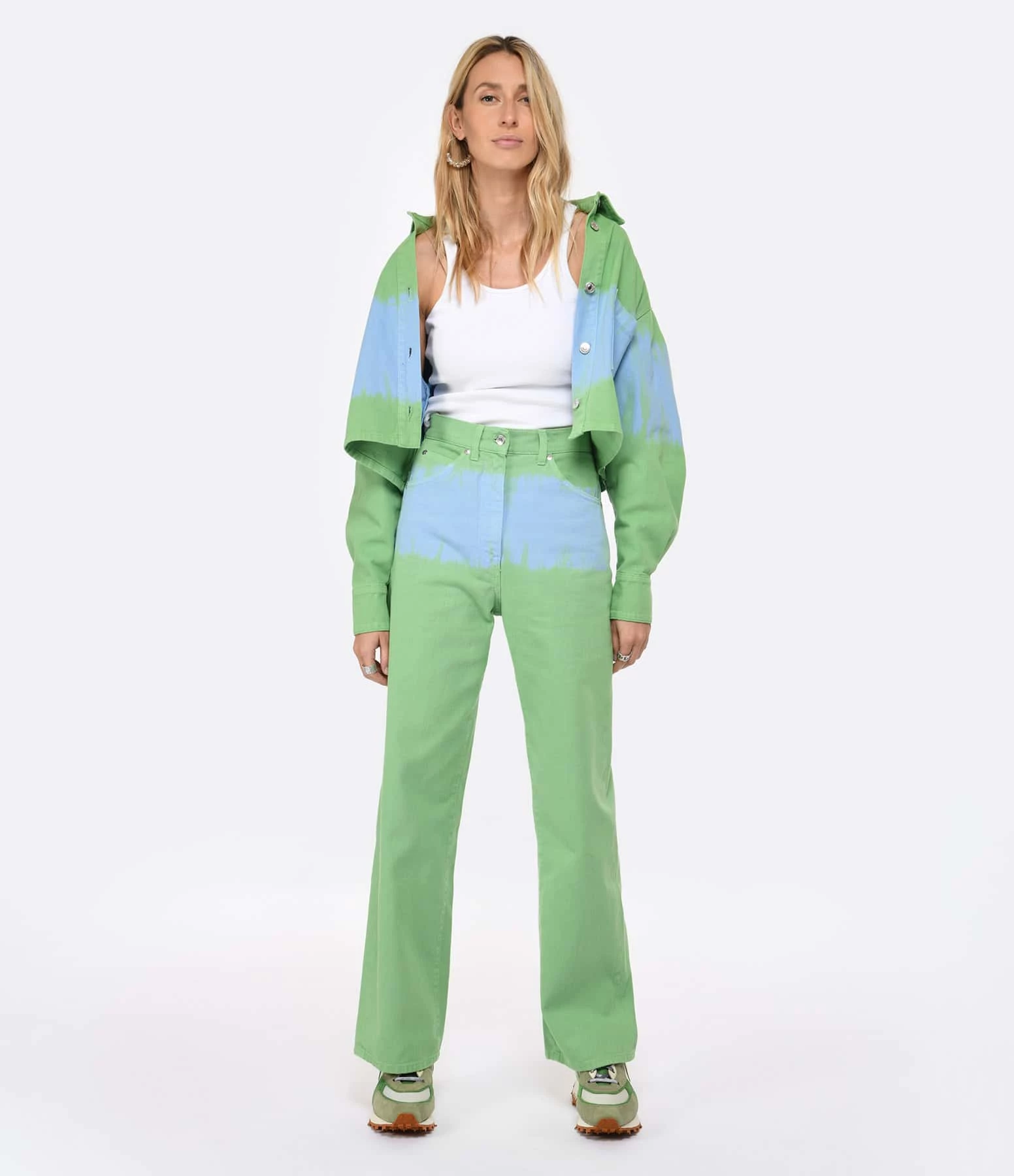 MSGM Pantalon Coton Vert 5 MSGM Pantalon Coton Vert – Image 3