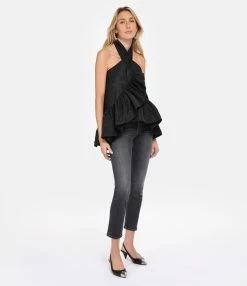 MSGM Top Noir à Nouer 9 MSGM Top Noir à Nouer -Boutique de vente ZIMMERMANN msgm3 look20230111 681