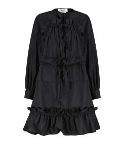 MSGM Robe Coton Noir
