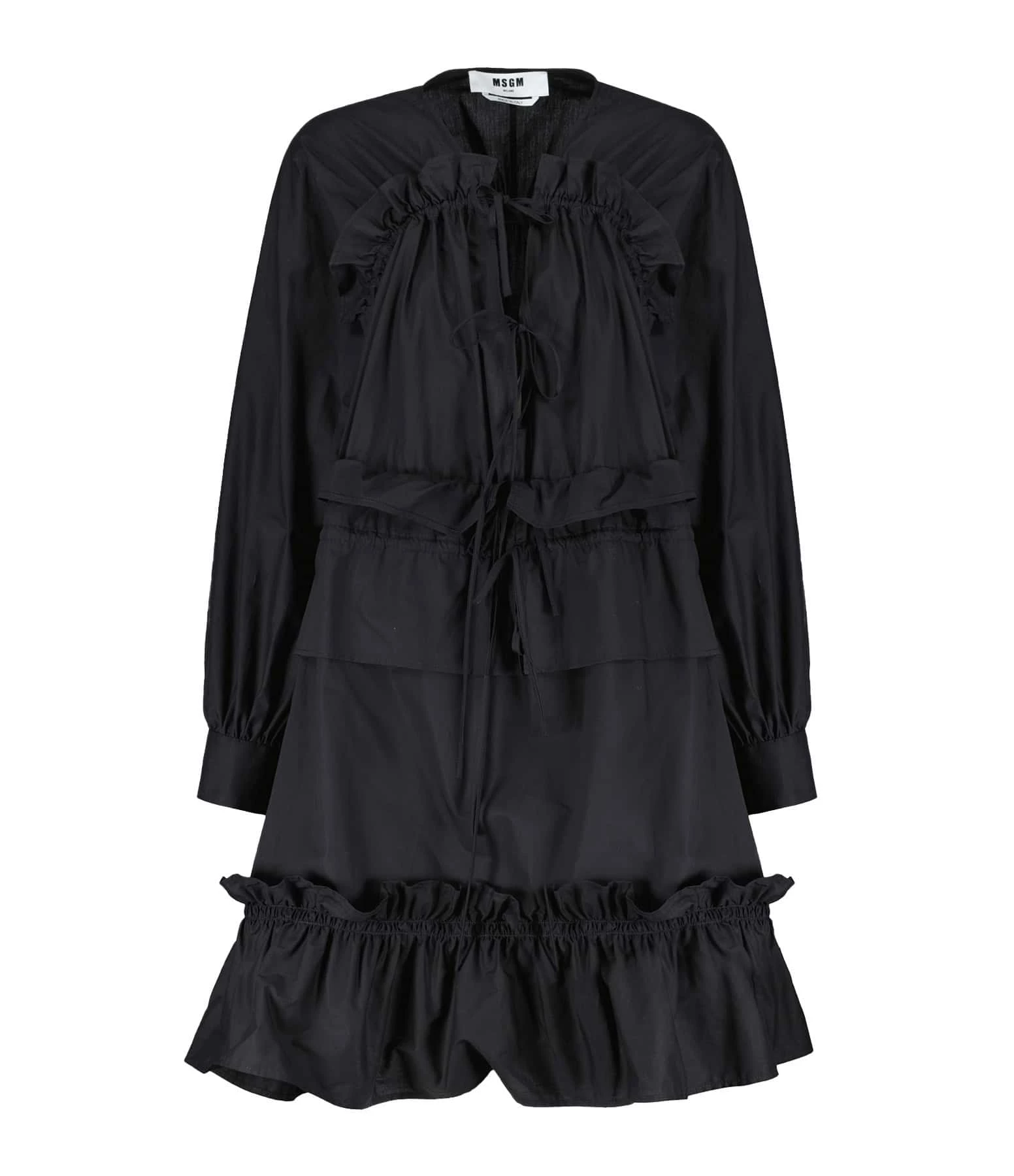 MSGM Robe Coton Noir