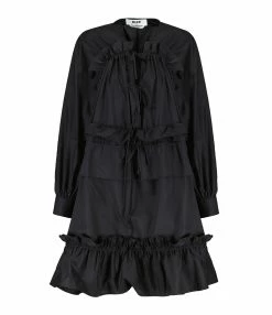 MSGM Robe Coton Noir