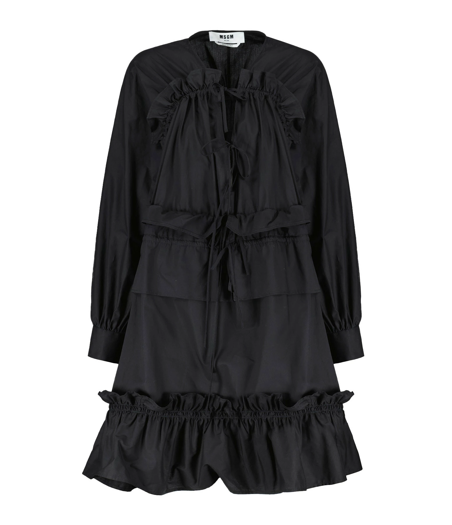 MSGM Robe Coton Noir
