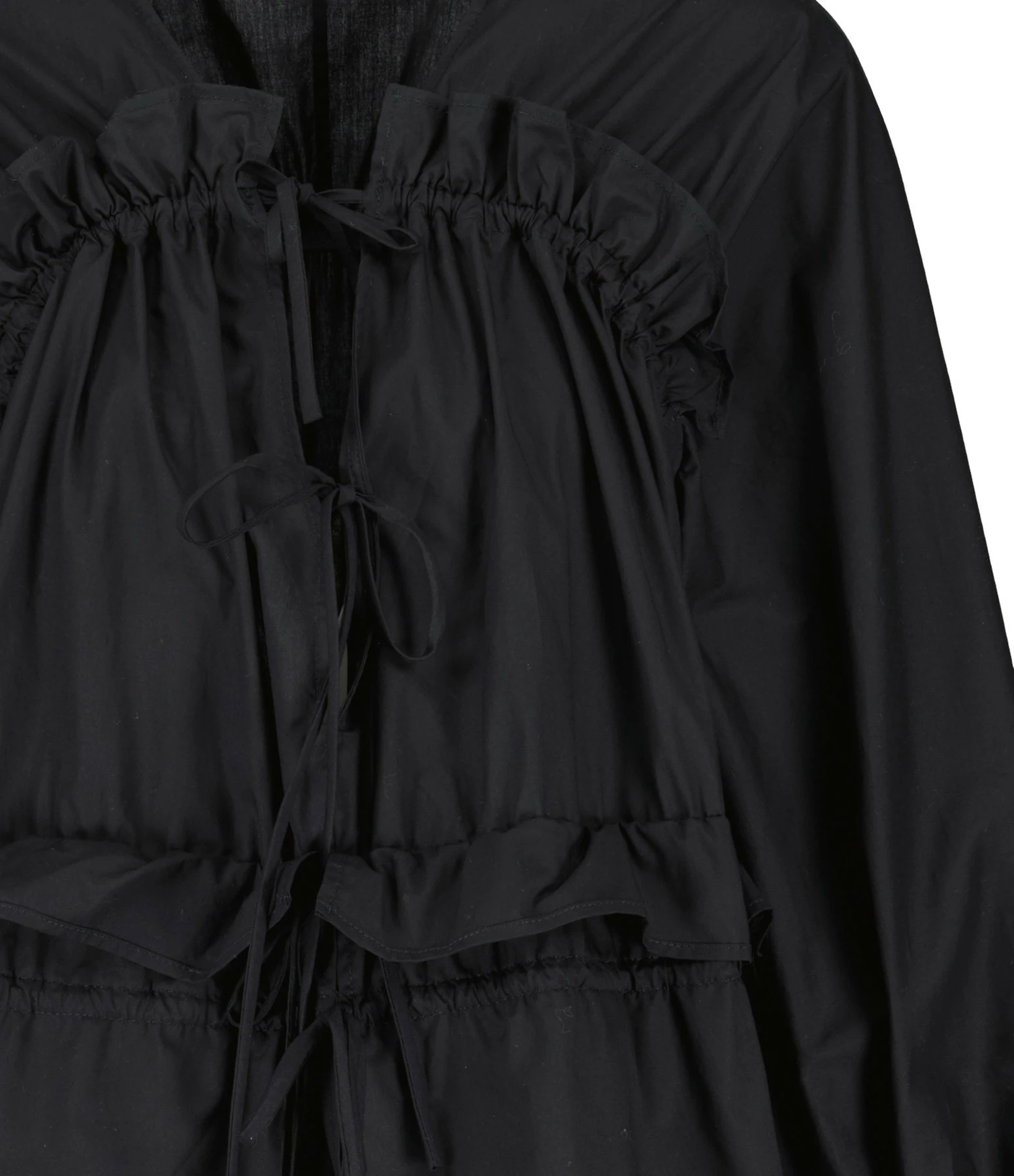 MSGM Robe Coton Noir – Image 2