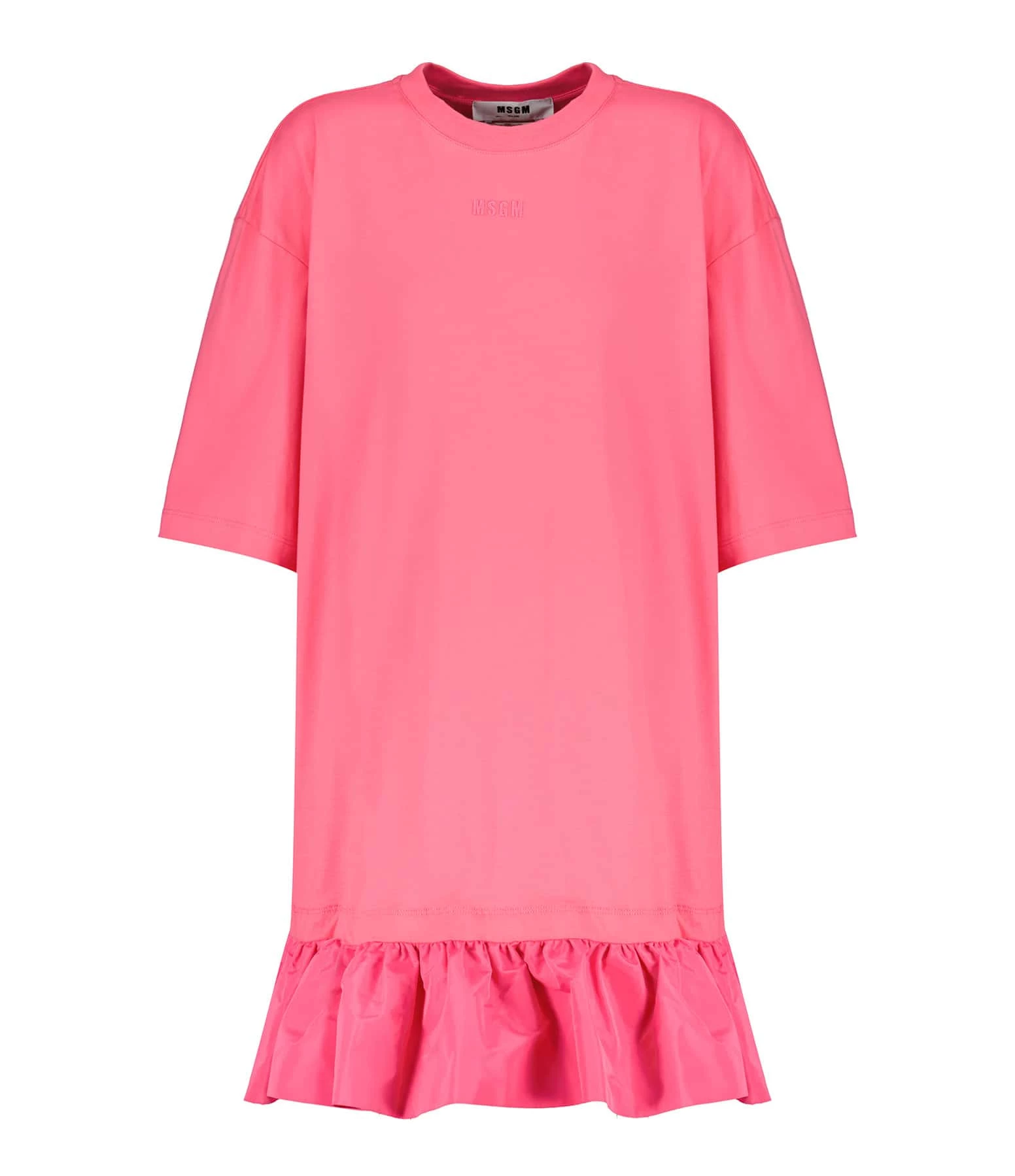 MSGM Robe Coton Fuschia