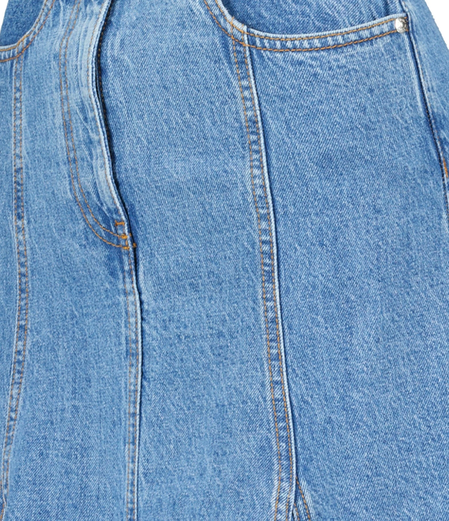 MSGM Jupe Coton Bleu 4 MSGM Jupe Coton Bleu – Image 2