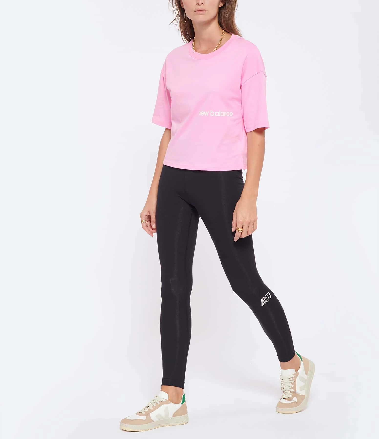 New Balance Tee-shirt NB Essentials Graphic Coton Orbit Pink – Image 4
