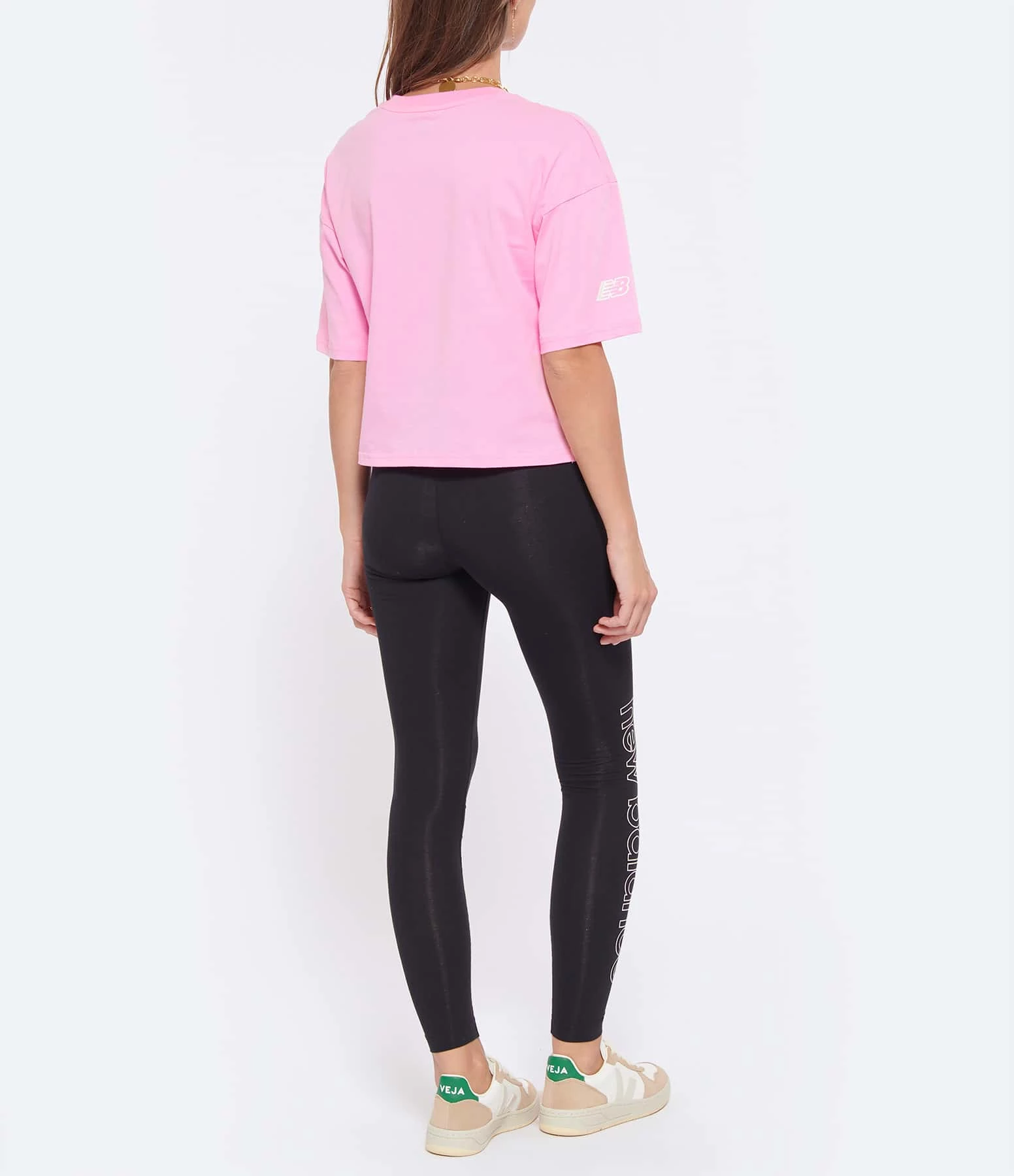 New Balance Tee-shirt NB Essentials Graphic Coton Orbit Pink – Image 5