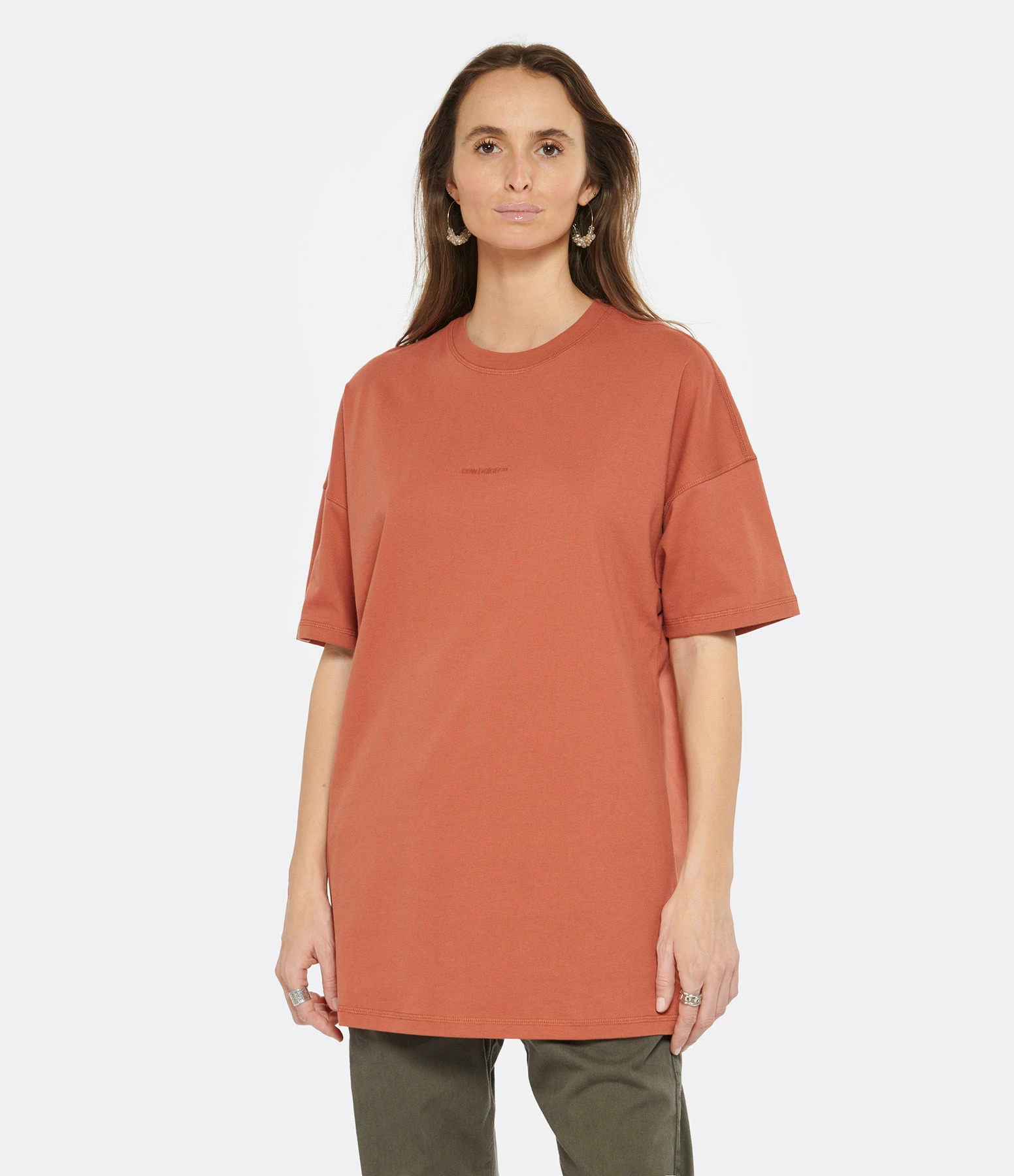 New Balance Tee-shirt NB Athletics Coton Marron – Image 3