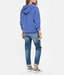 NEWTONE Sweatshirt Jagger Joy Coton Flo Bleu -Boutique de vente ZIMMERMANN newto look20210825 245
