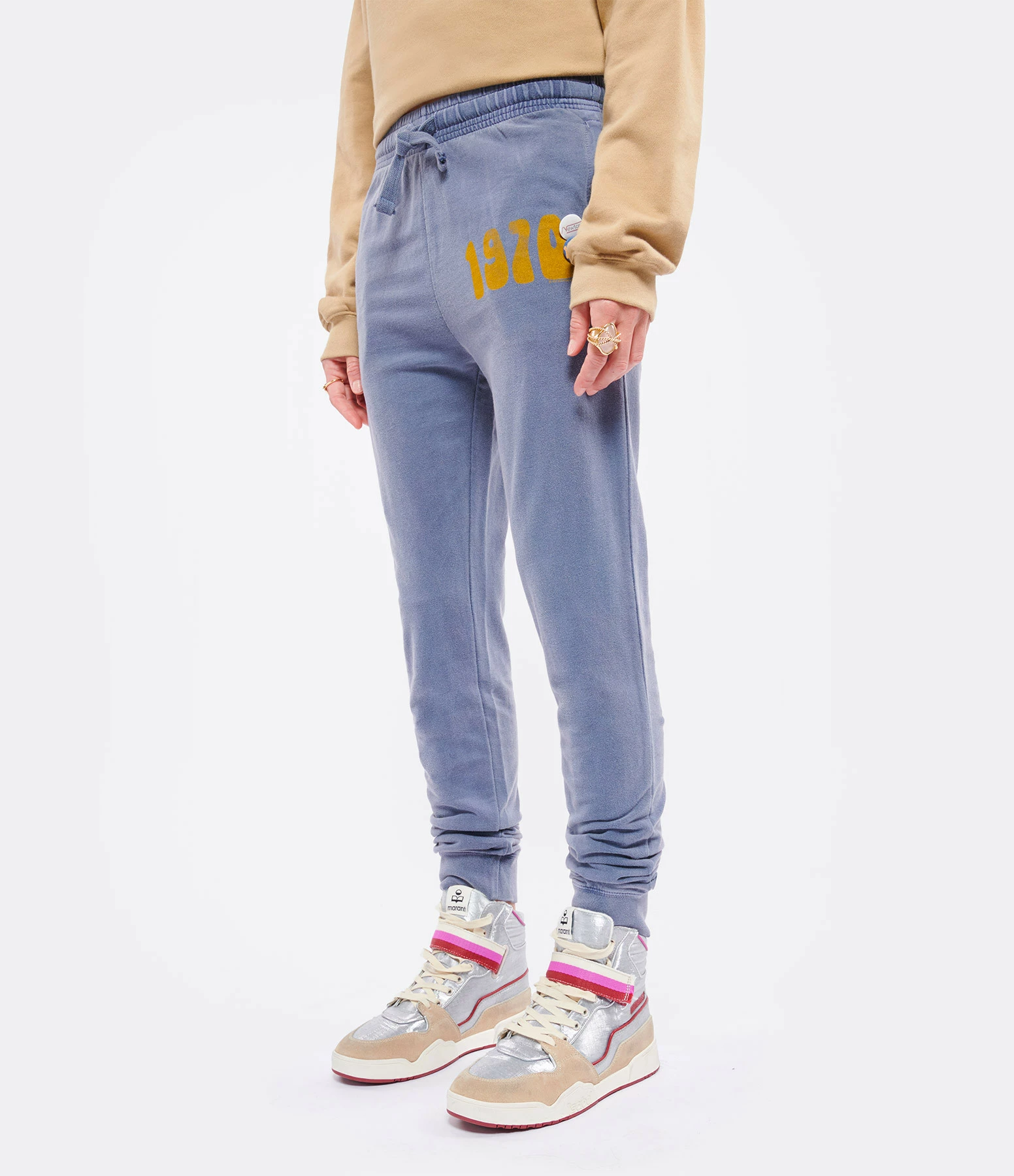 NEWTONE Jogging Jogger 1970 Coton Bleu Denim – Image 4