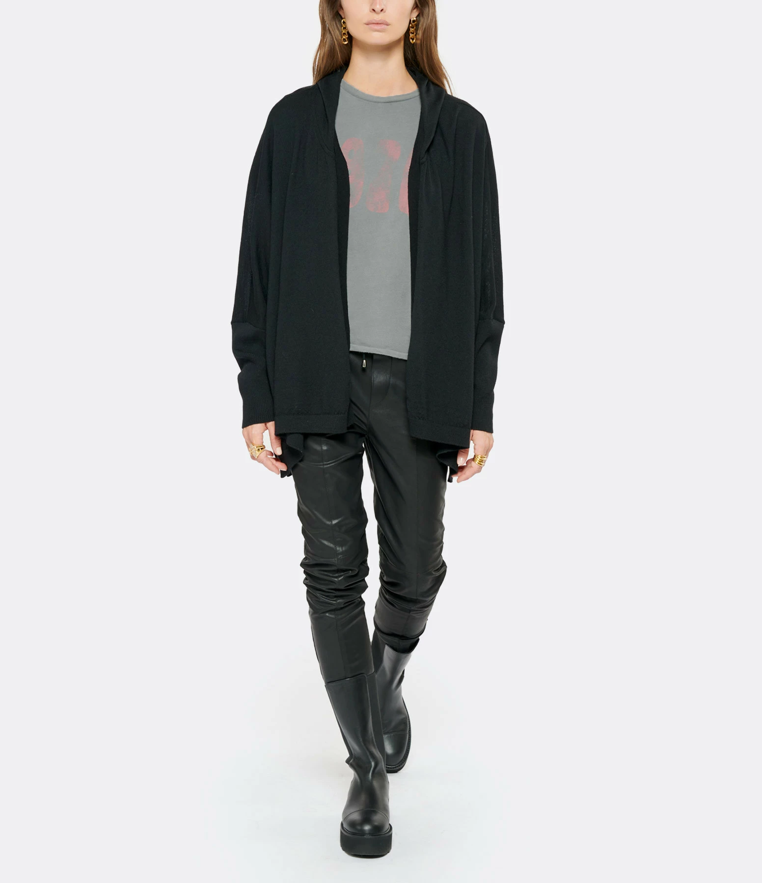 NEWTONE Tee-shirt Starlight 1970 Coton Gris – Image 6