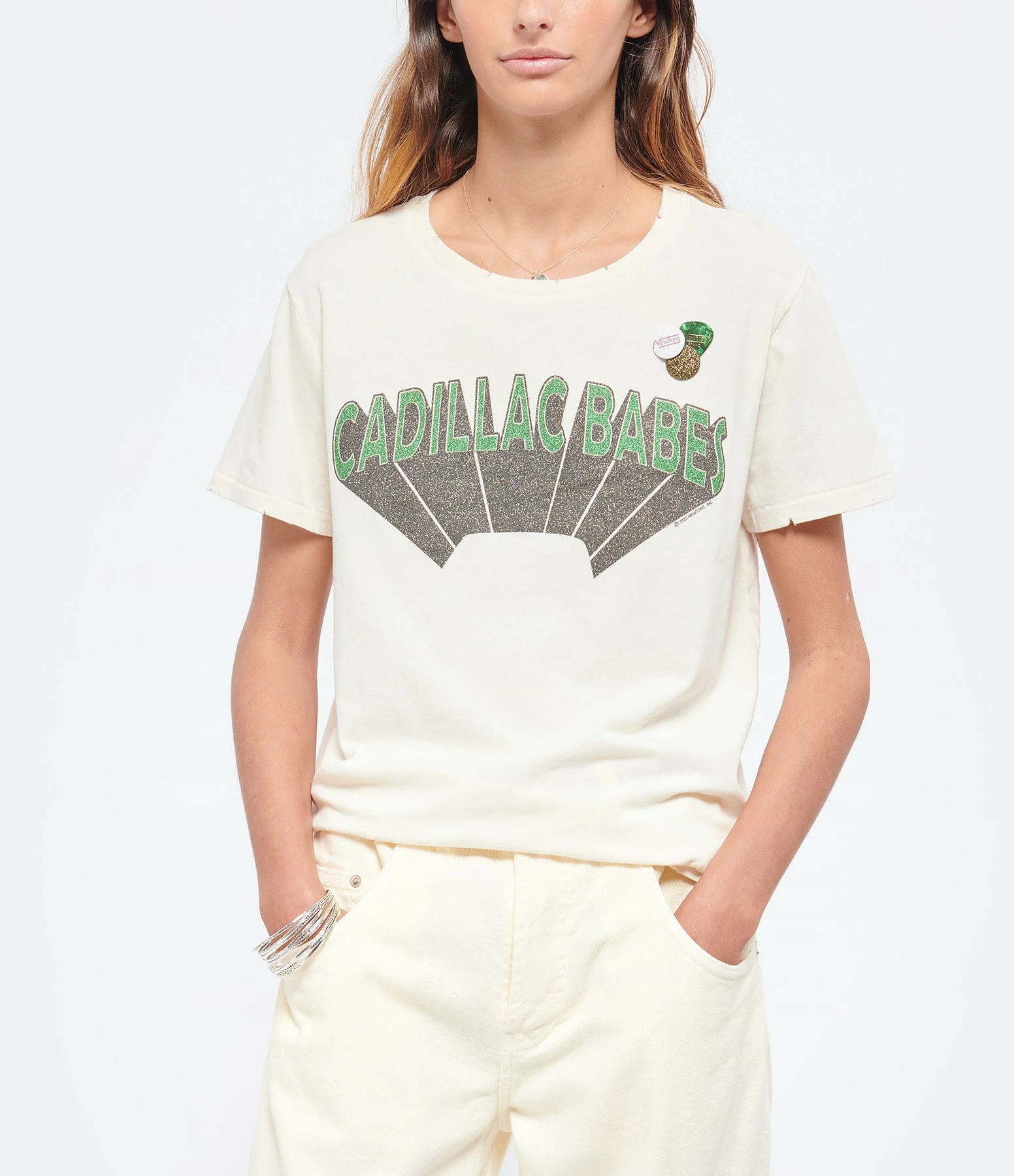 NEWTONE Tee-shirt Starlight Cadillac Coton Naturel – Image 3