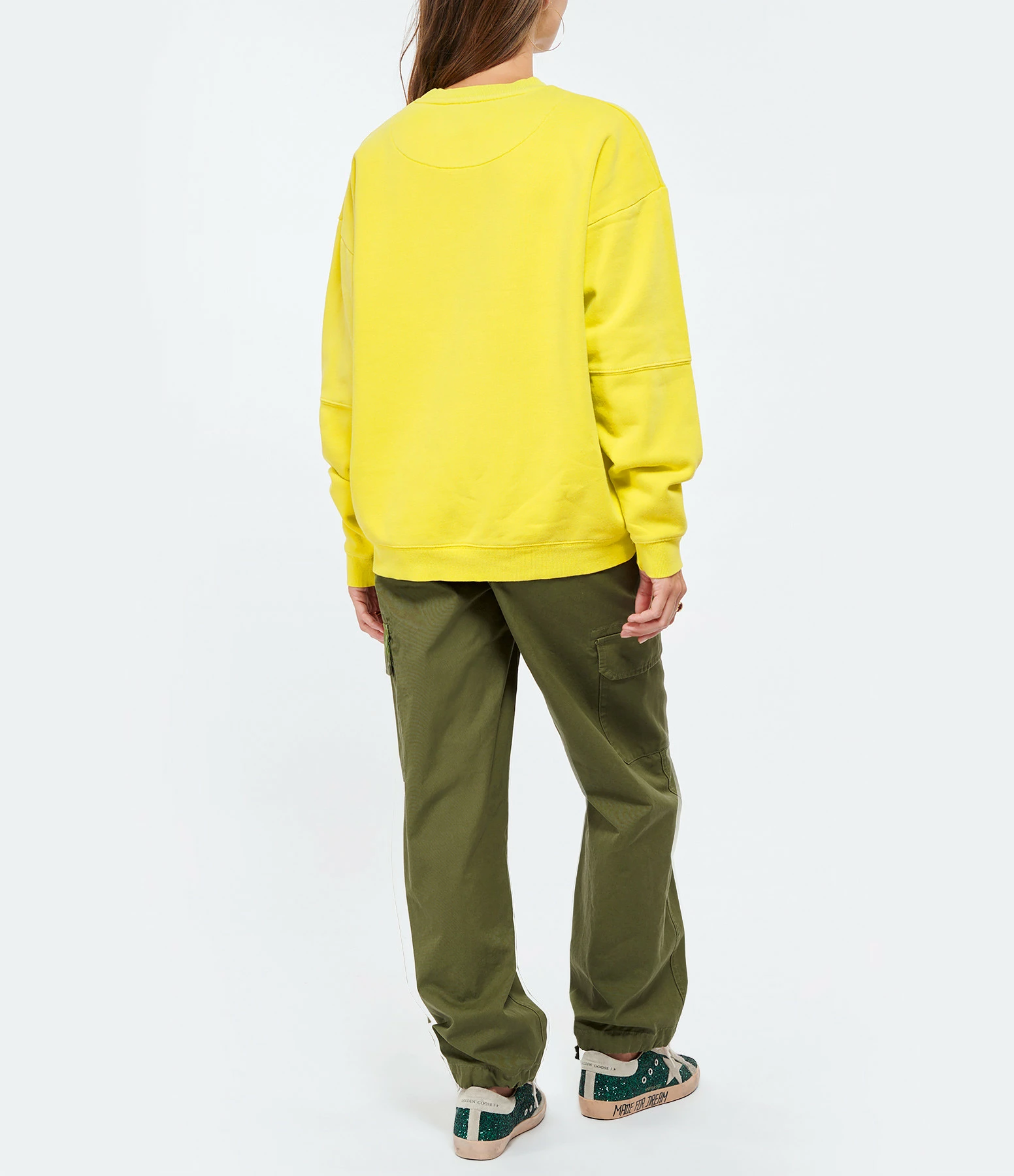 NEWTONE Sweatshirt Roller City Coton Jaune Sun – Image 4