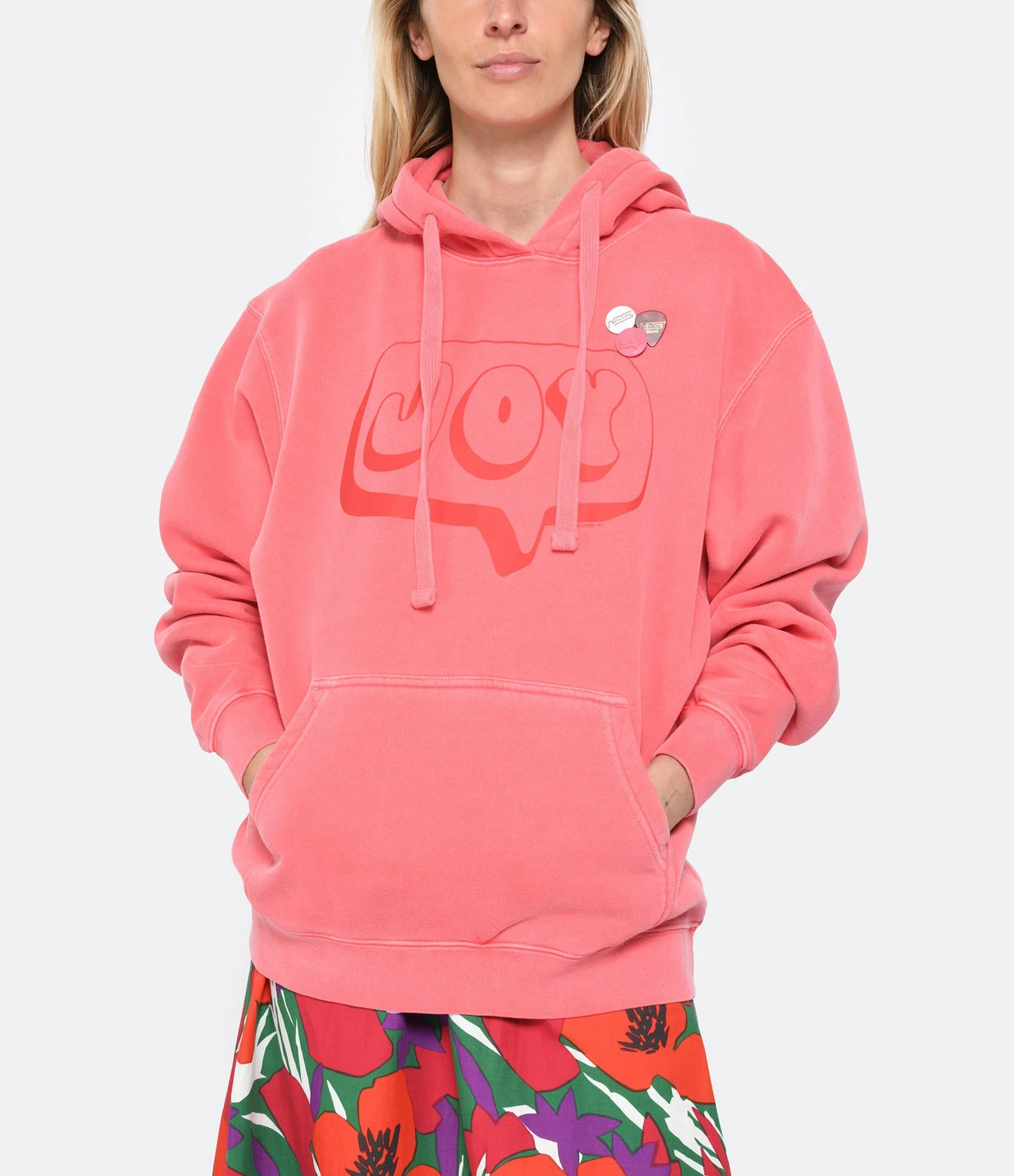 NEWTONE Sweatshirt Jagger Joy Coton Corail – Image 2