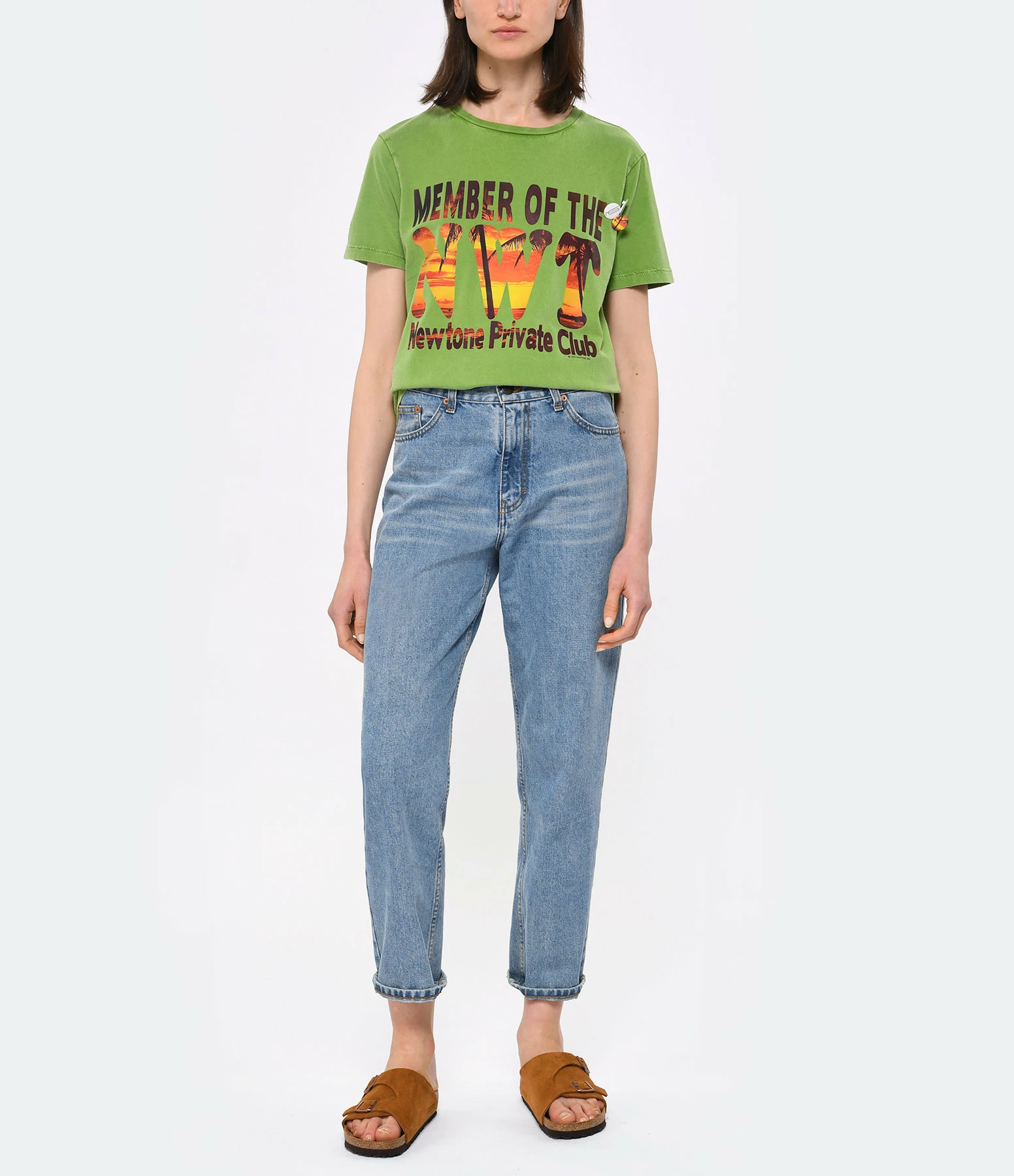 NEWTONE Tee-shirt Starlight Sunset Coton Aloe 5 NEWTONE Tee-shirt Starlight Sunset Coton Aloe – Image 3
