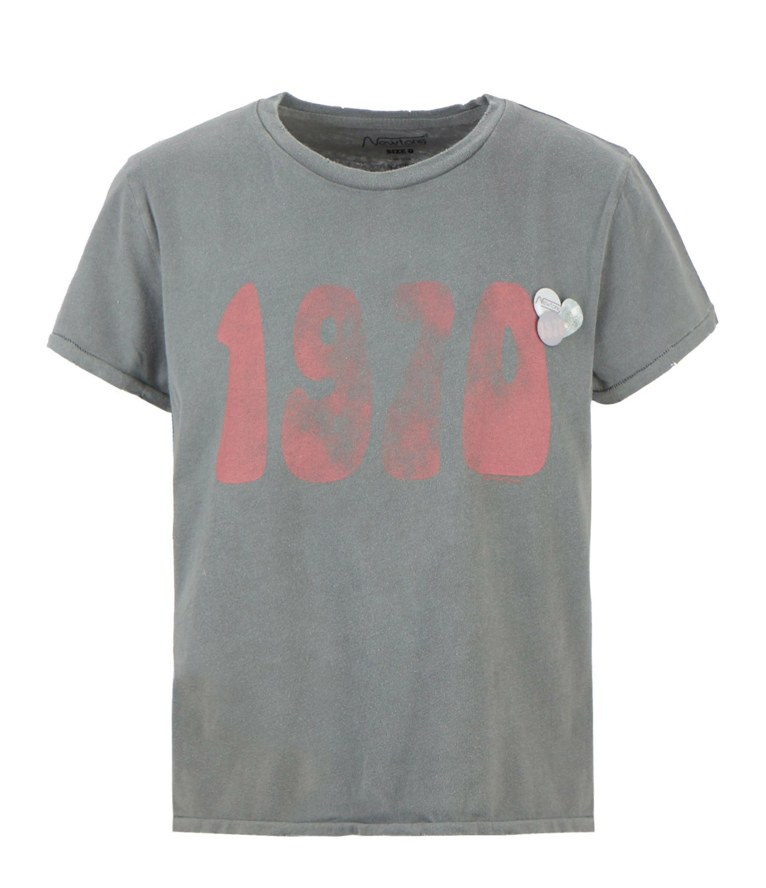 NEWTONE Tee-shirt Starlight 1970 Coton Gris
