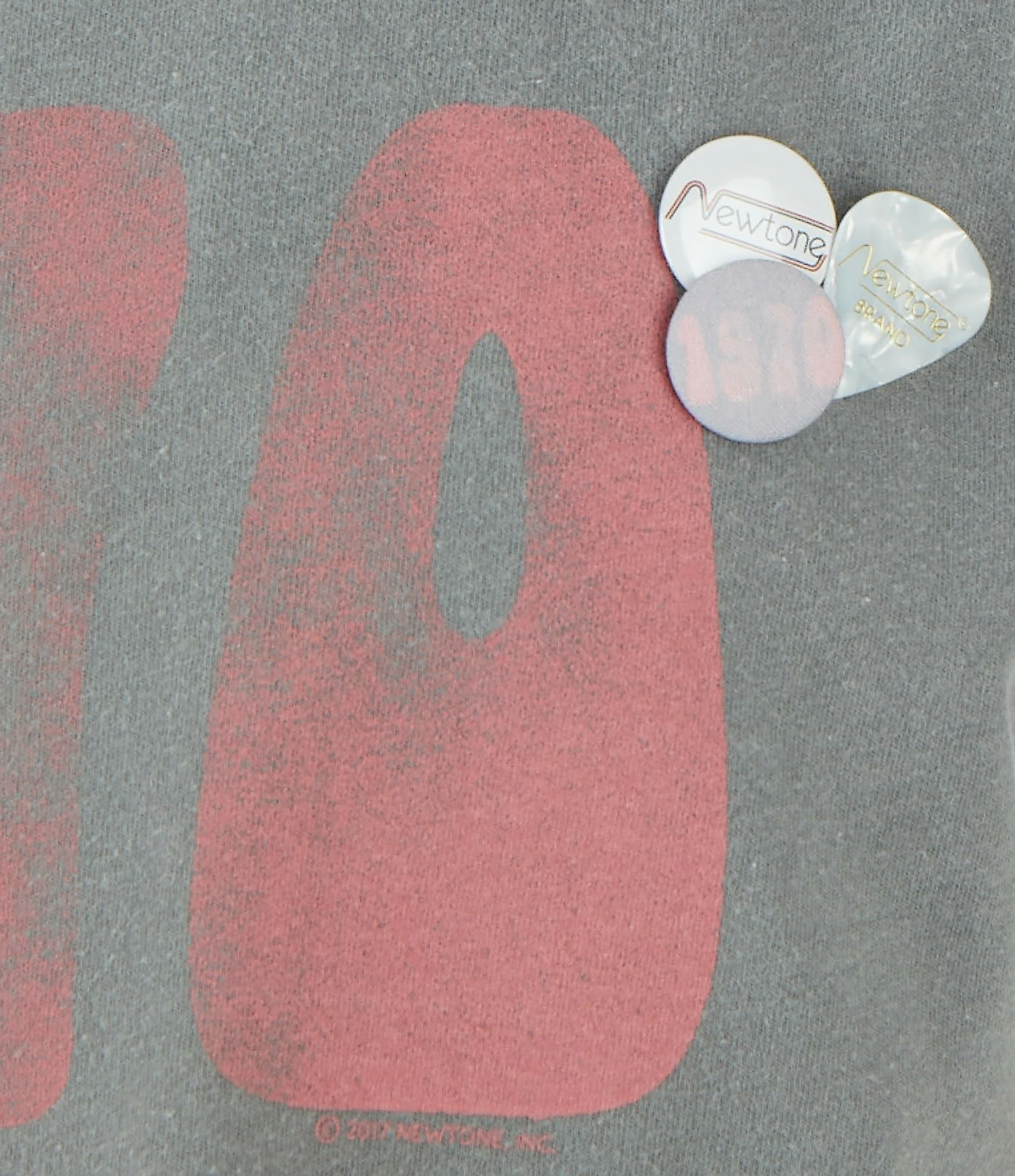 NEWTONE Tee-shirt Starlight 1970 Coton Gris – Image 2