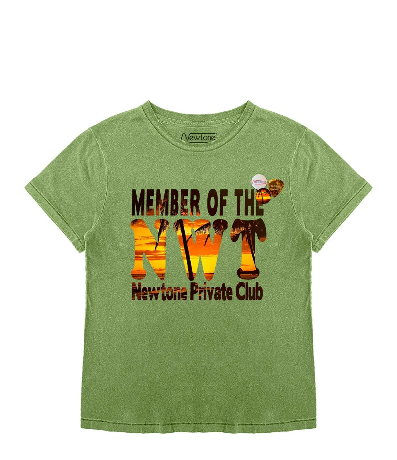 NEWTONE Tee-shirt Starlight Sunset Coton Aloe 3 NEWTONE Tee-shirt Starlight Sunset Coton Aloe