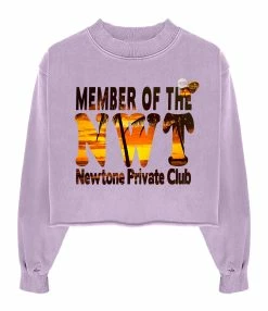 NEWTONE Sweatshirt Porter Sunset Coton Lilas