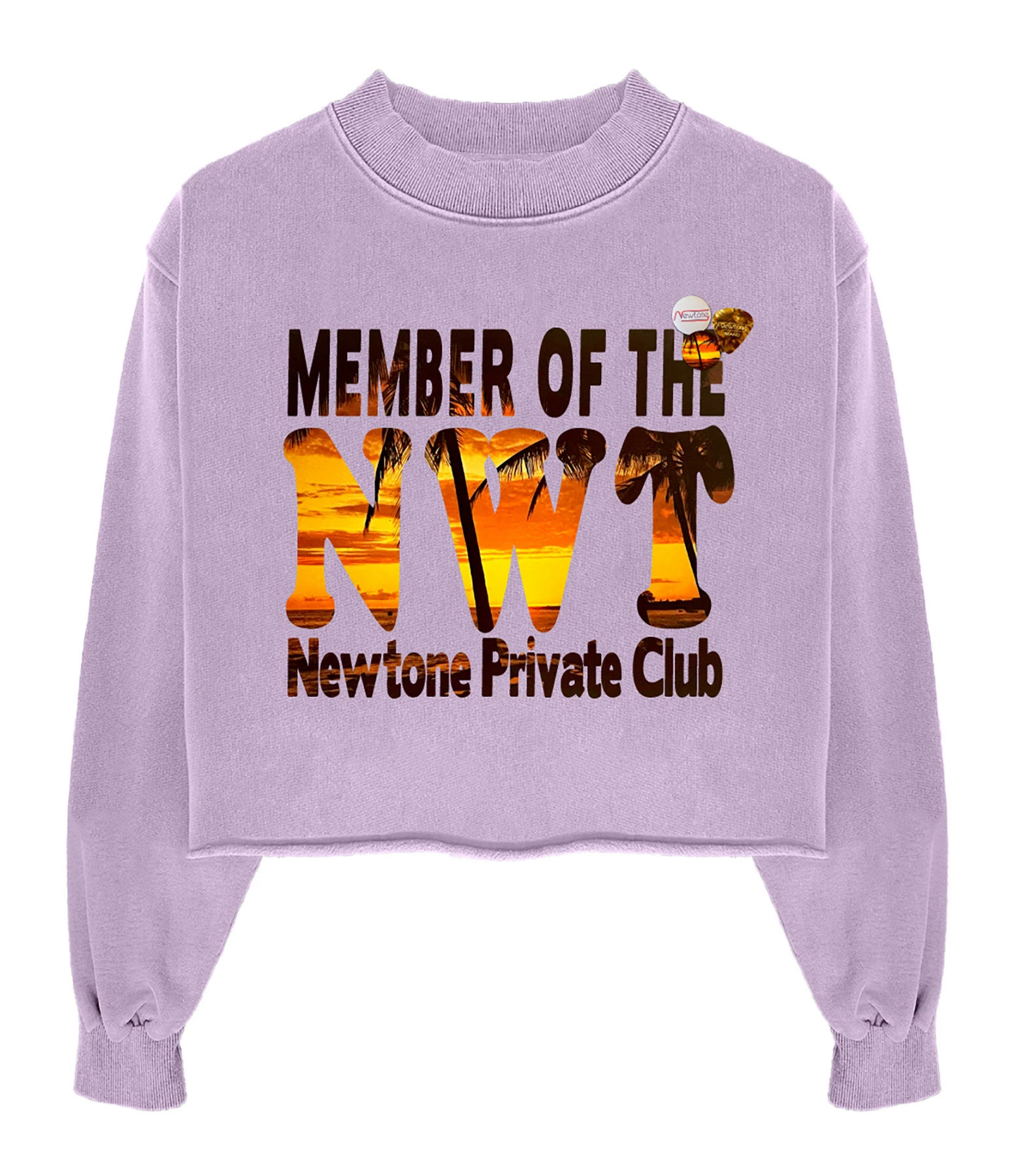 NEWTONE Sweatshirt Porter Sunset Coton Lilas 3 NEWTONE Sweatshirt Porter Sunset Coton Lilas