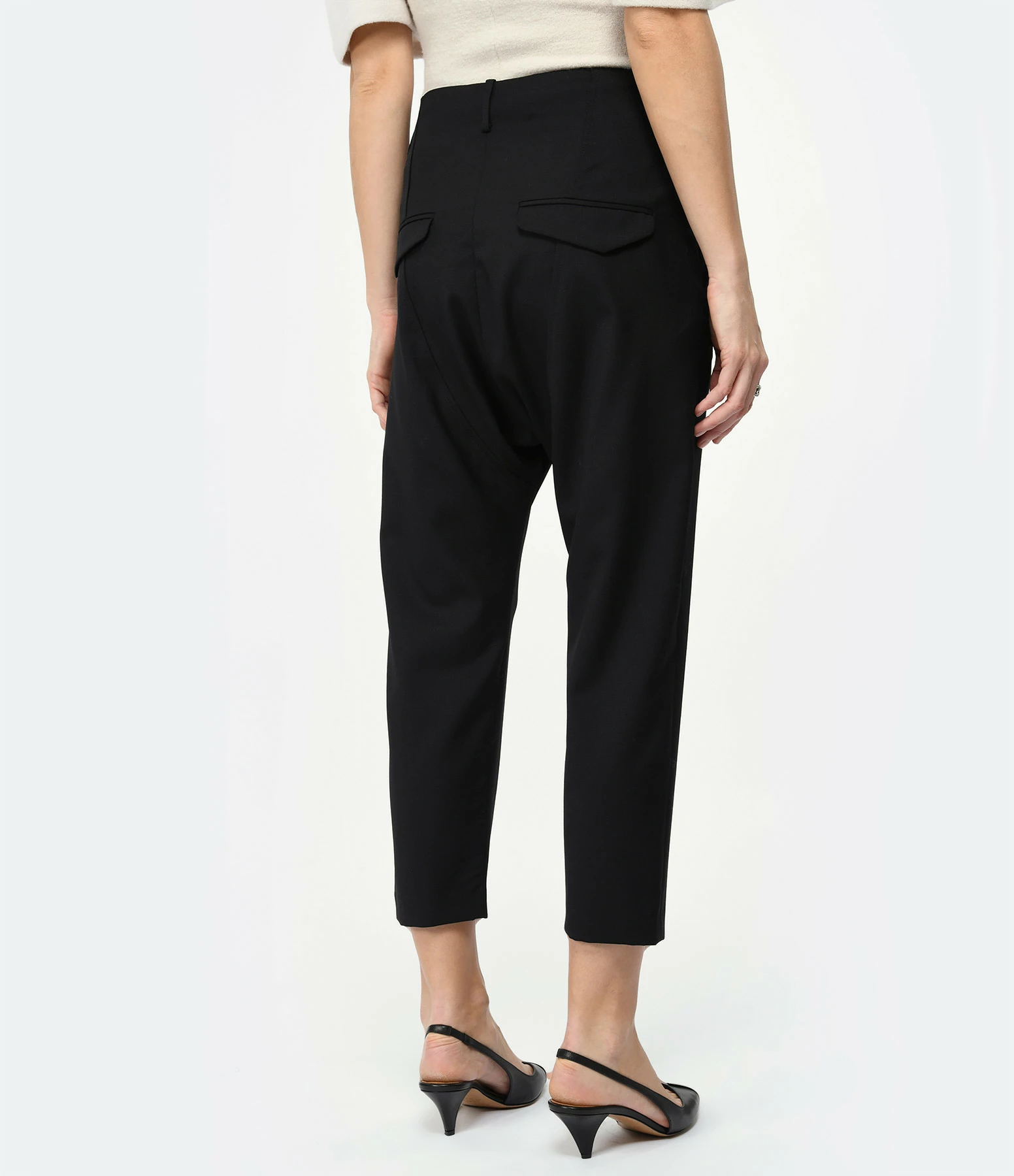 NILI LOTAN Pantalon Paris Laine Noir – Image 5