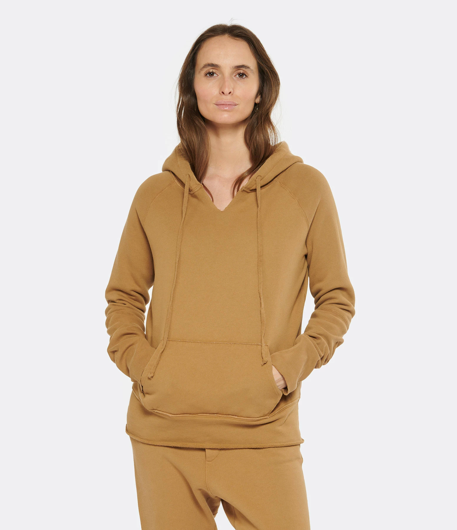 NILI LOTAN Sweatshirt Hoodie Janie Coton Caramel – Image 3