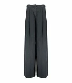 NILI LOTAN Pantalon Dillon Coton Charbon