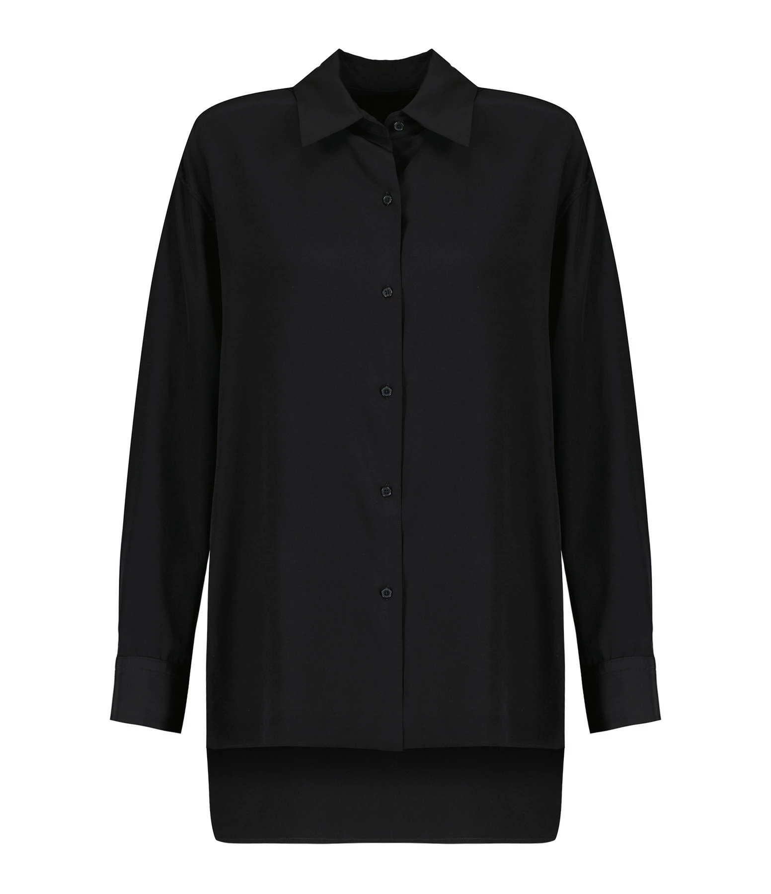 NILI LOTAN Chemise Julien Soie Noir