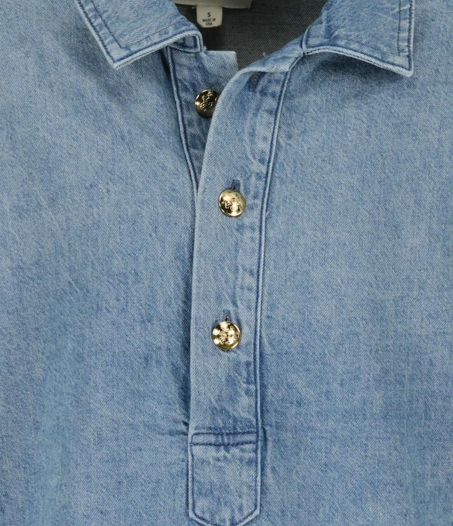 NILI LOTAN Blouse Harper Denim Bleu Délavé – Image 2