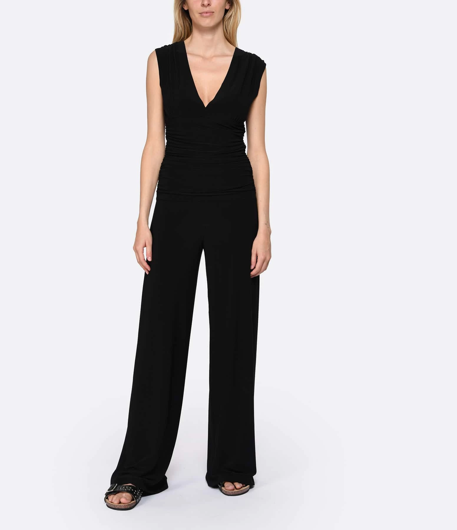 Norma Kamali Combinaison Sans Manches Noir – Image 3