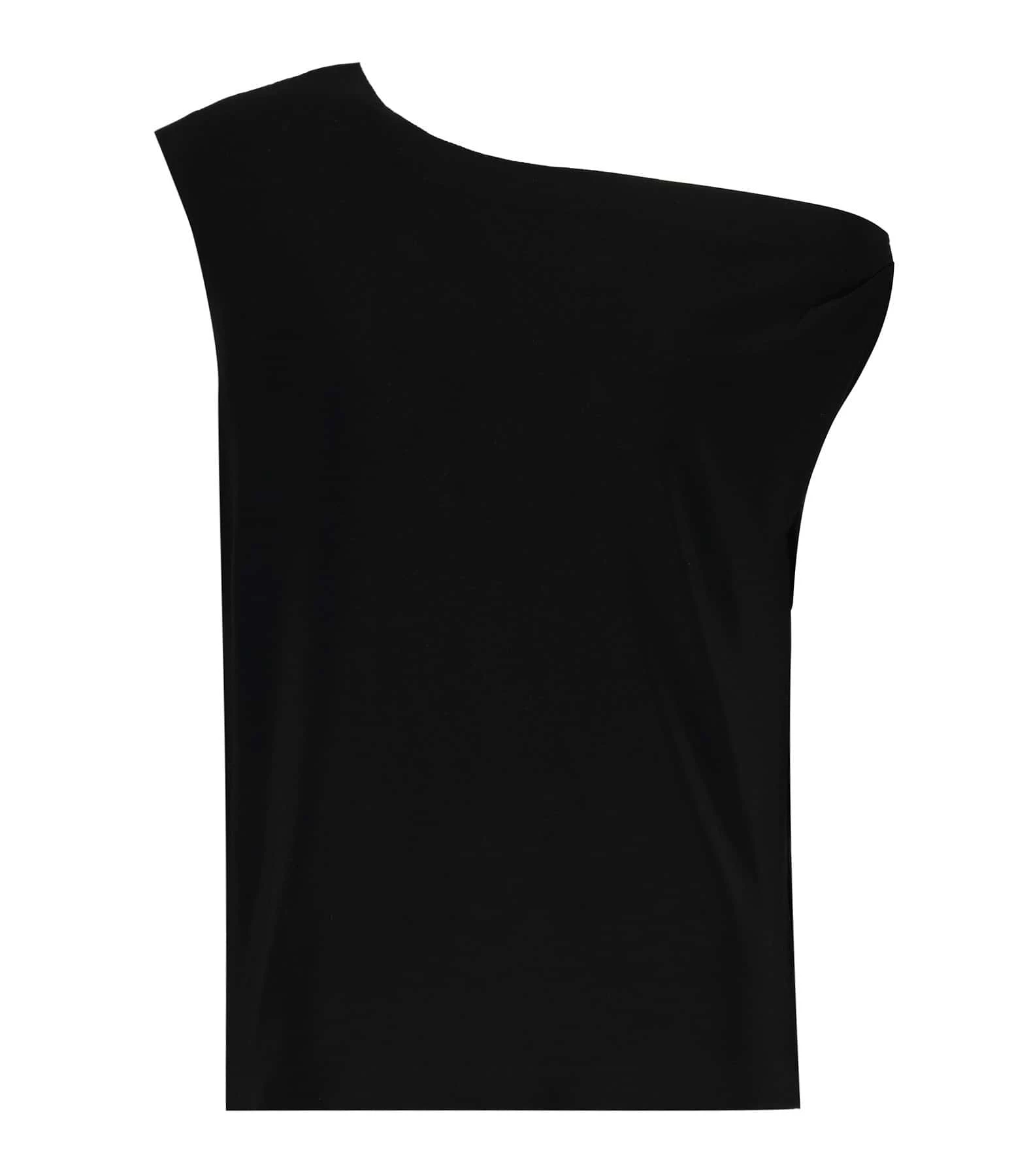 Norma Kamali Top Col Évasé Noir
