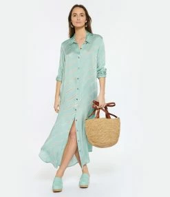 NOUS Robe Katrien Diagonal Rayures Bleu Aqua 8 NOUS Robe Katrien Diagonal Rayures Bleu Aqua -Boutique de vente ZIMMERMANN nouss look20230124 109
