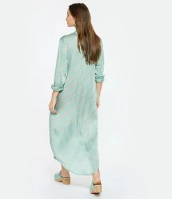 NOUS Robe Katrien Diagonal Rayures Bleu Aqua 9 NOUS Robe Katrien Diagonal Rayures Bleu Aqua -Boutique de vente ZIMMERMANN nouss look20230124 114