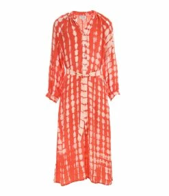 NOUS Robe Nicole Diamonds Soie Papaye