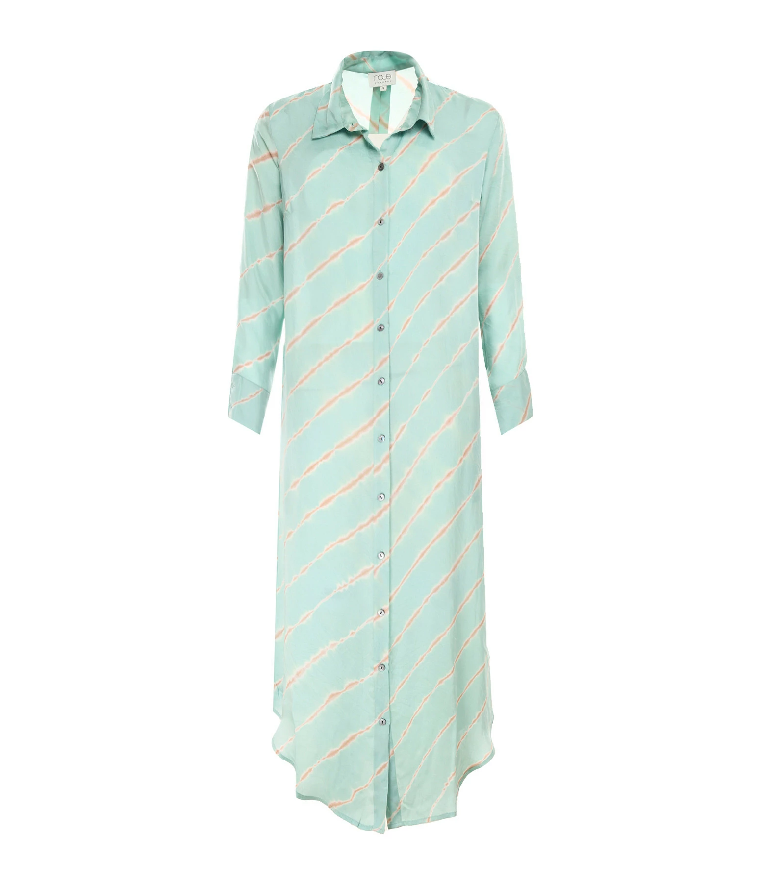 NOUS Robe Katrien Diagonal Rayures Bleu Aqua 3 NOUS Robe Katrien Diagonal Rayures Bleu Aqua