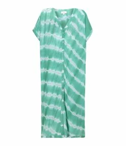 NOUS Kaftan Palma Diagonal Rayures Vert