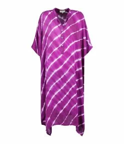 NOUS Robe Kaftan Sam Rayures Violet