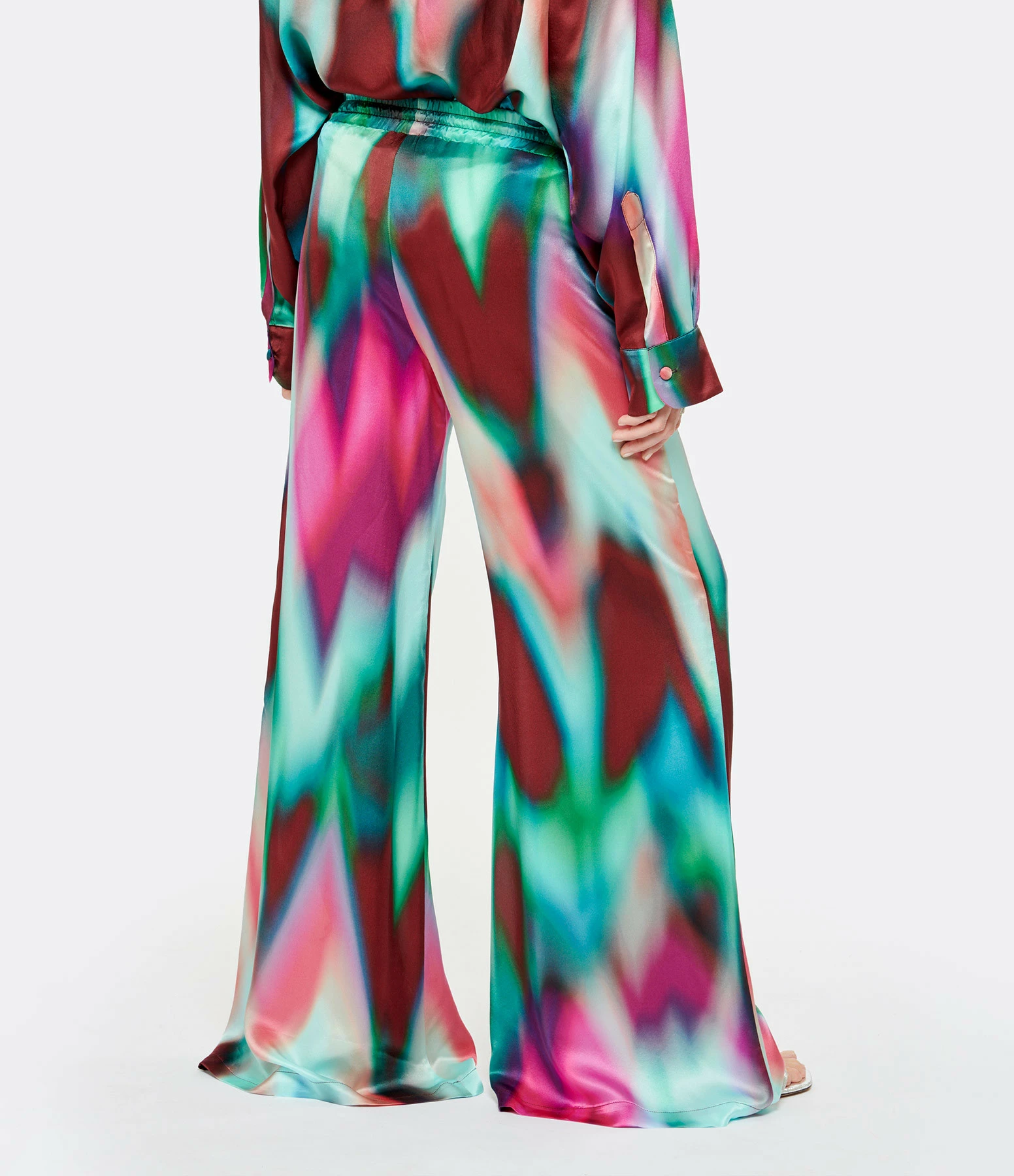 OUD Pantalon Axel Tie And Dye Soie Multicolore – Image 5